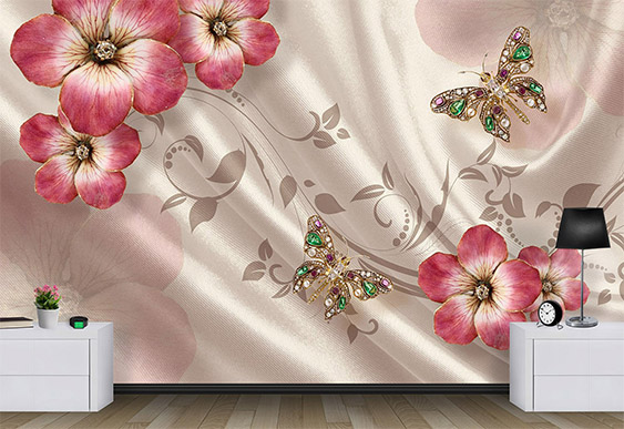 Фотообои Молдова, Кишинев - Шелк с украшениями_3