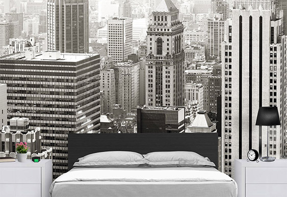 Fototapet Orașe - Alb &amp; Negru New York City