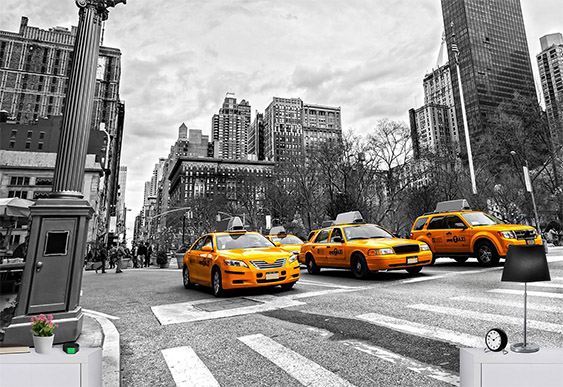 Fototapet Orașe - Alb &amp; Negru New York City_10