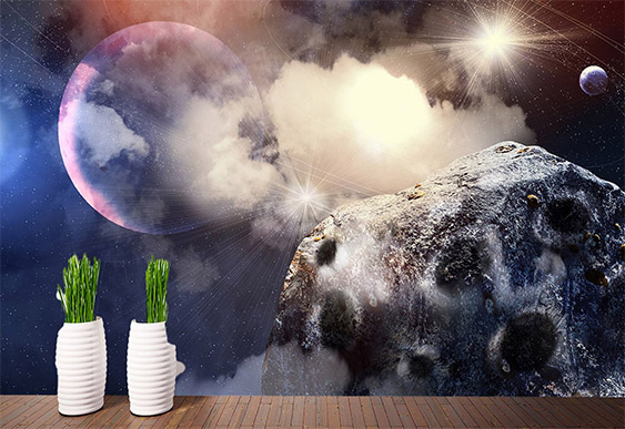 Fototapet pentru copii - Planeta în spațiu