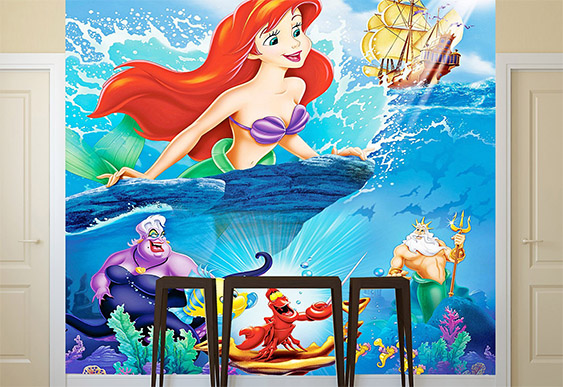 Fototapet pentru copii - Mica Sirena Ariel