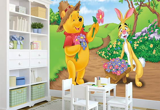 Fototapet pentru copii - Vinni Puh și Rabbit