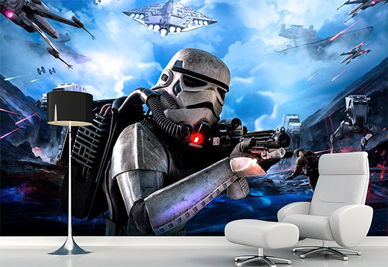 Fototapet pentru copii - Războiul Stelelor Star Wars Battlefront