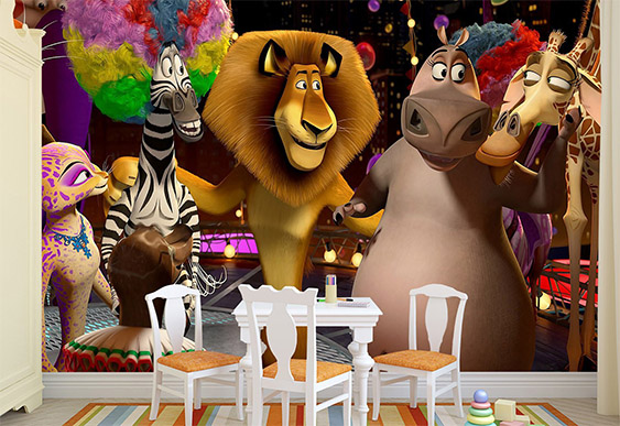 Fototapet pentru copii - Pinguini din Madagascar_3