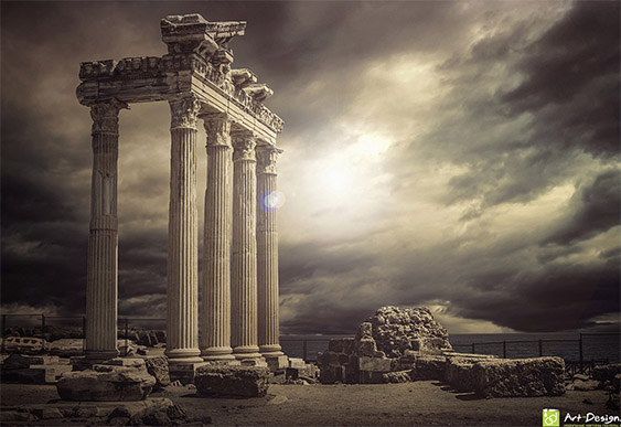 Fototapet Fresco - Apollon Temple