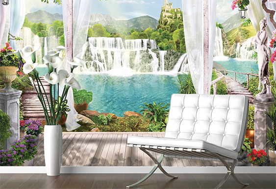 Fototapet Fresco - Privire de la balcon_9