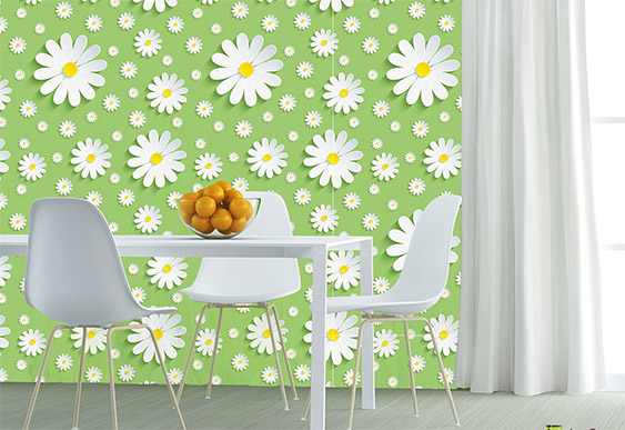 Fototapet cu efect 3D - Floarea Margareta