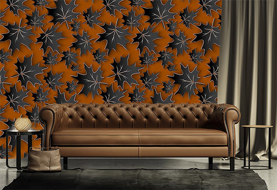 Fototapet cu efect 3D - Frunziș