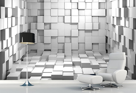 Fototapet la comandă, Digital - Grafică,cuburi