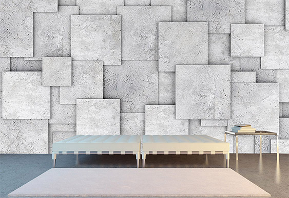 Fototapet la comandă, Digital - Plăci de beton decorative