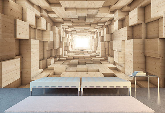 Fototapet la comandă, Digital - Grafică, Abstracție Tunel