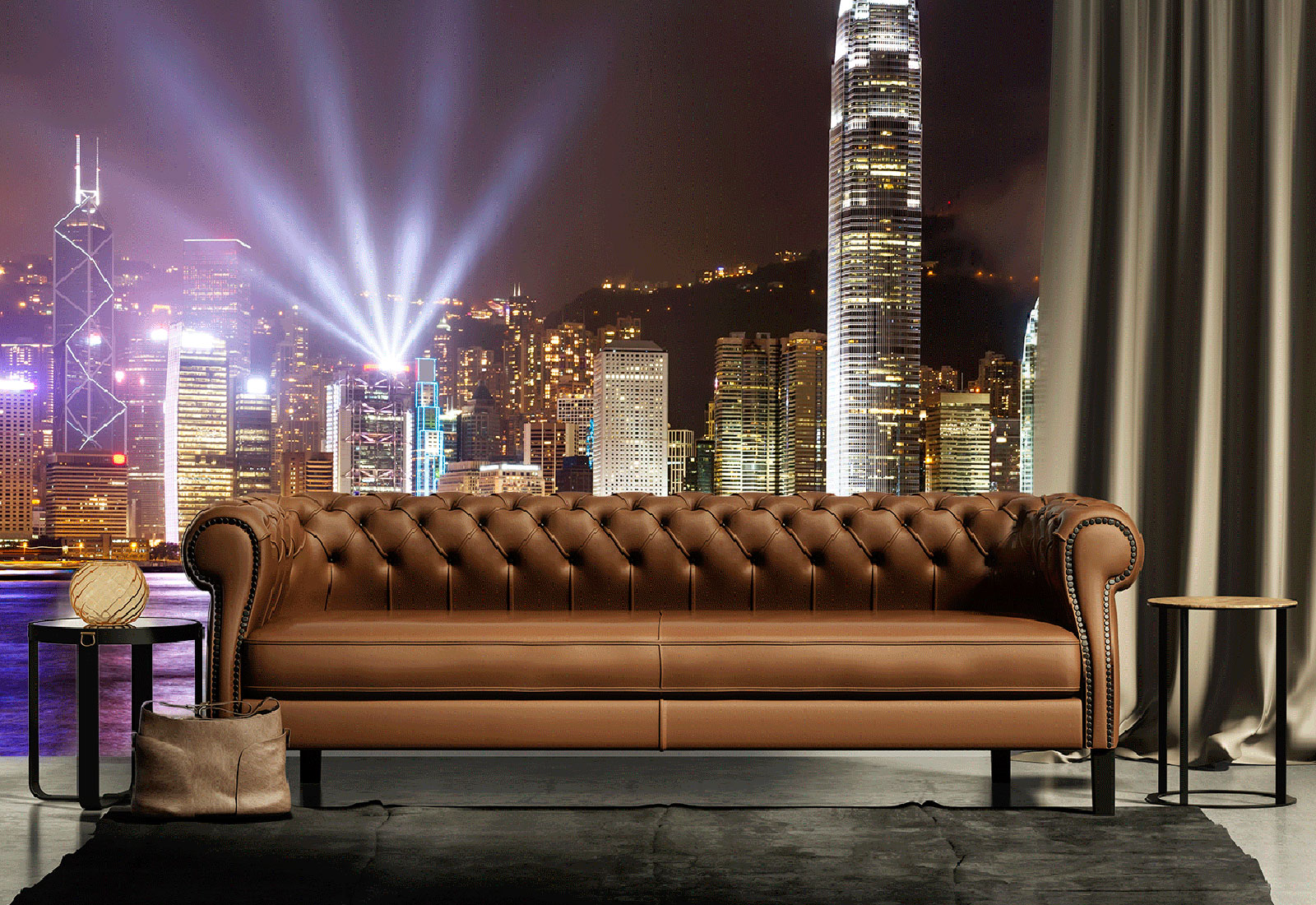 Fototapet Orașe -Night Hong Kong, China