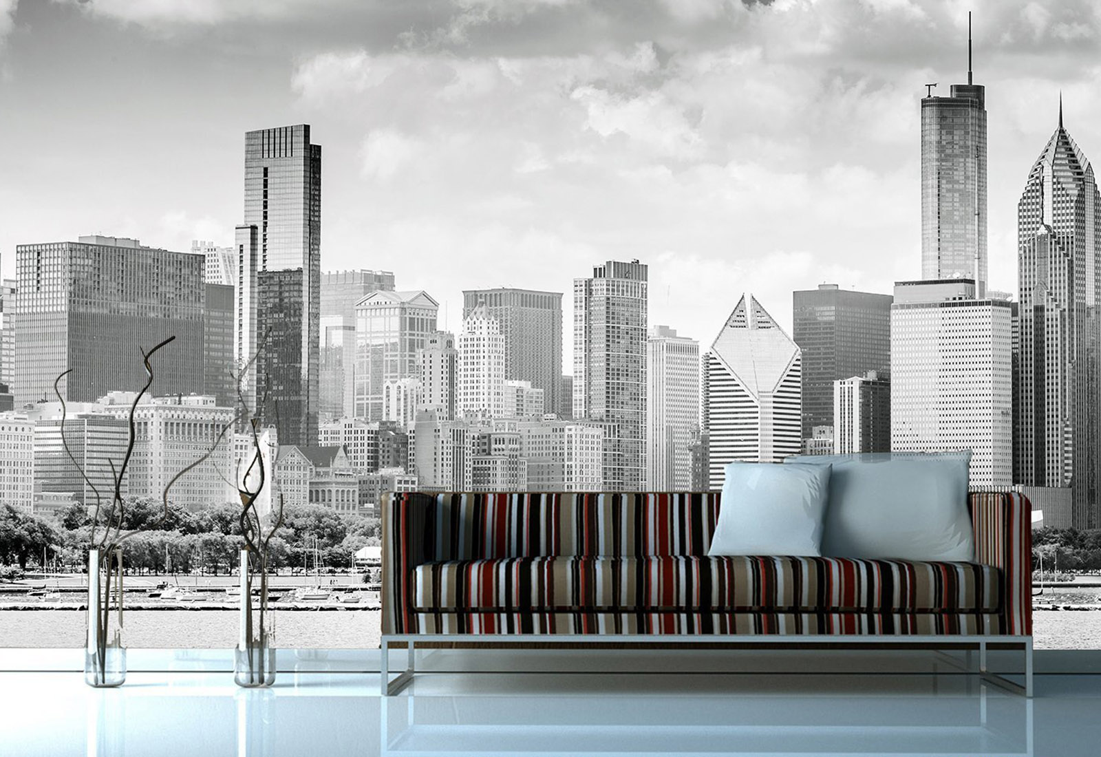 Фотообои Города и Страны  - Красивая панорама Чикаго