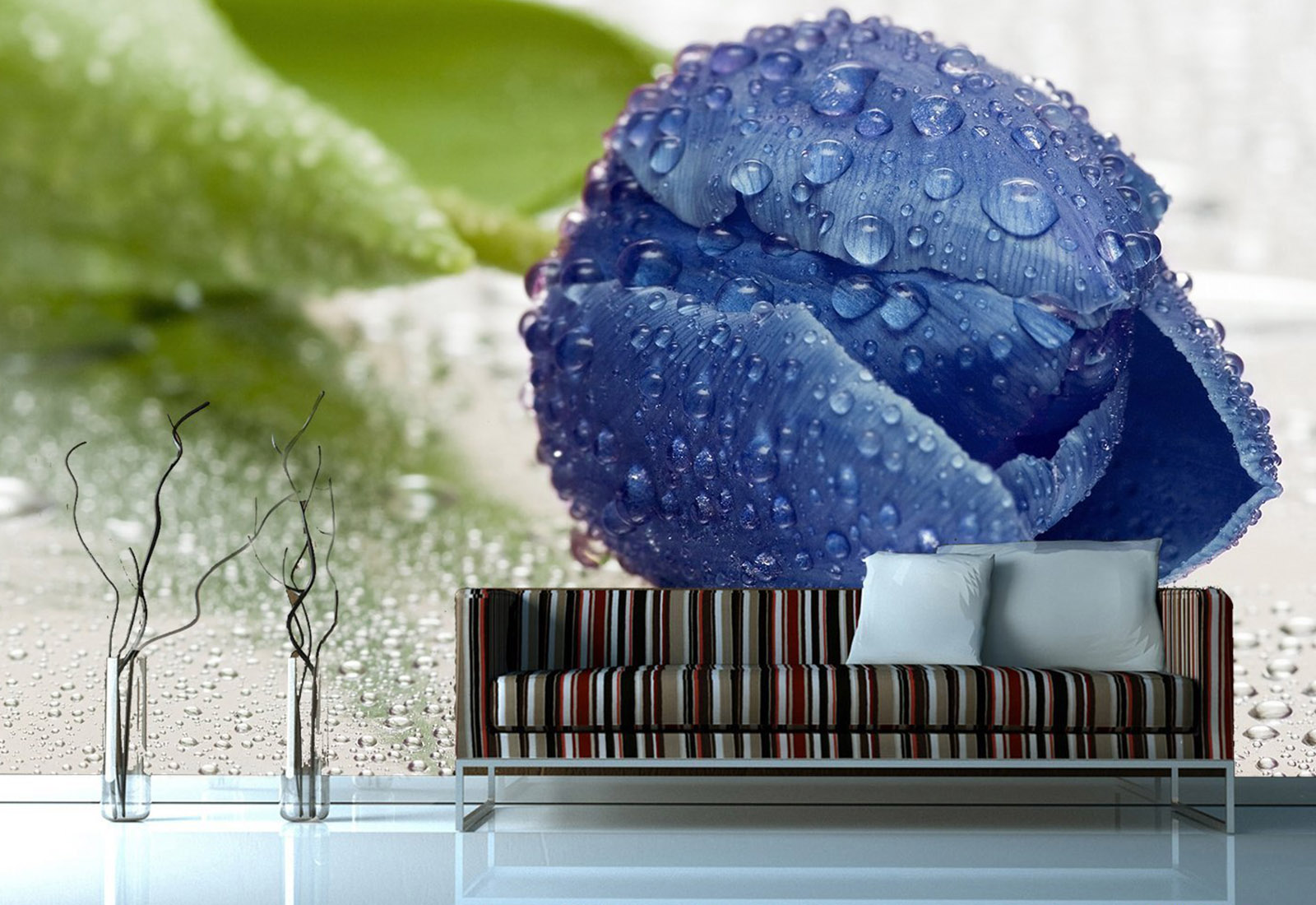 Fototapet Flori - Lalea albastru