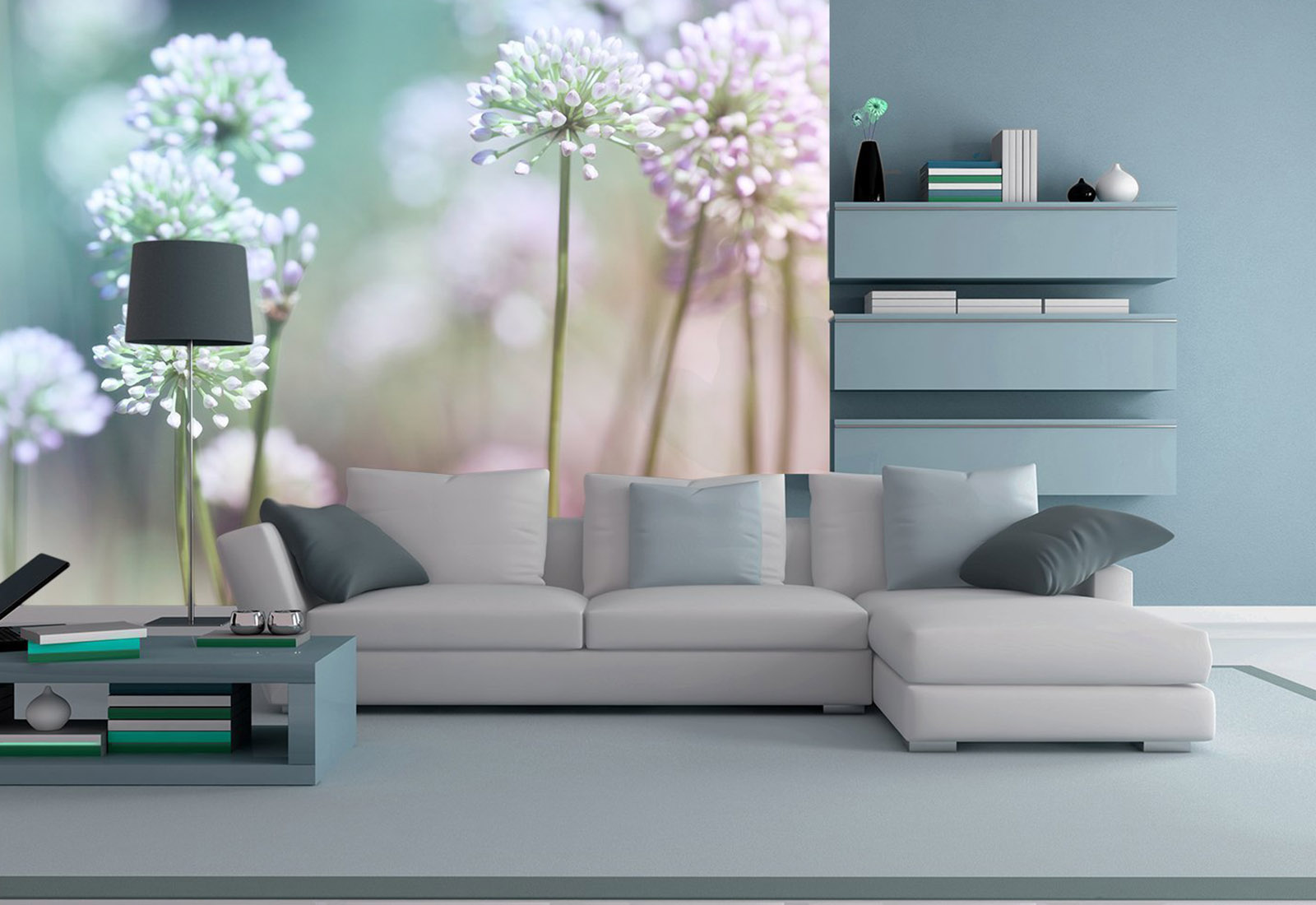 Fototapet Flori - Ceapa infloreste