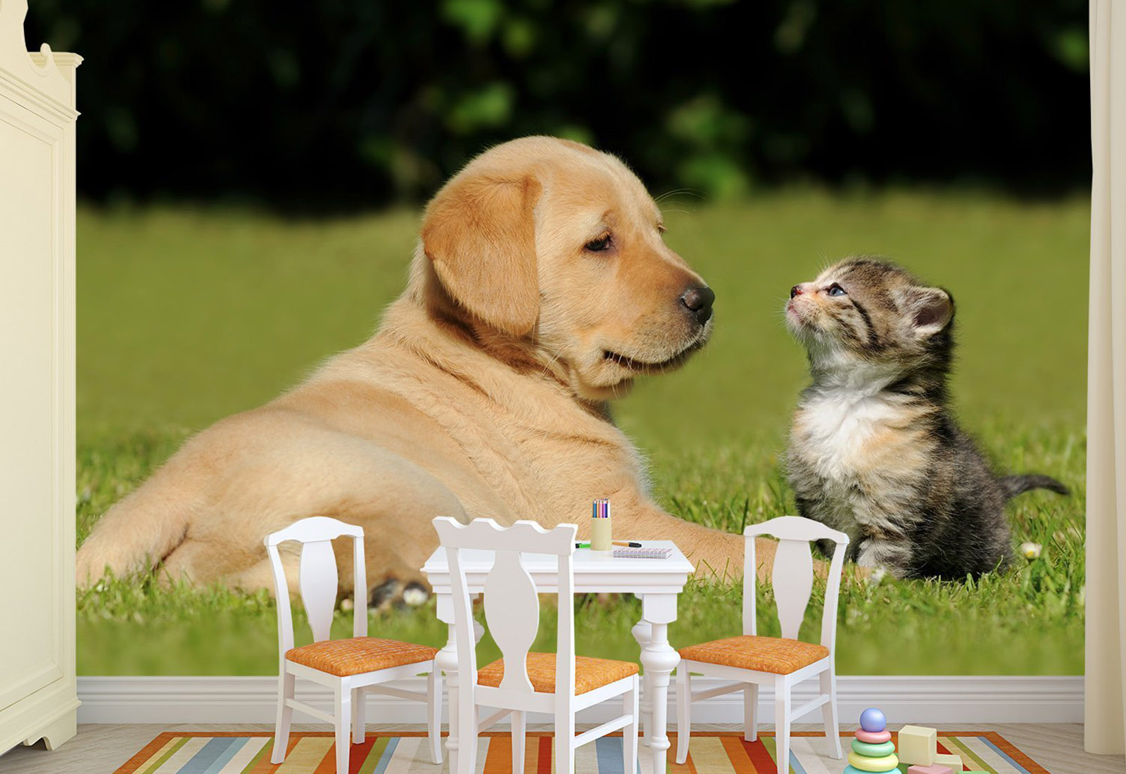 Fototapet, Chisinau - Câinele și pisica_2