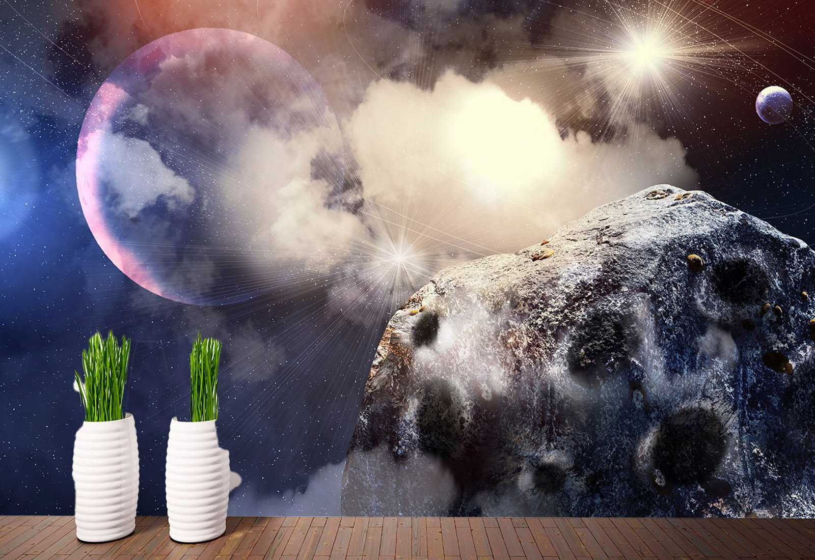 Fototapet pentru copii - Planeta în spațiu