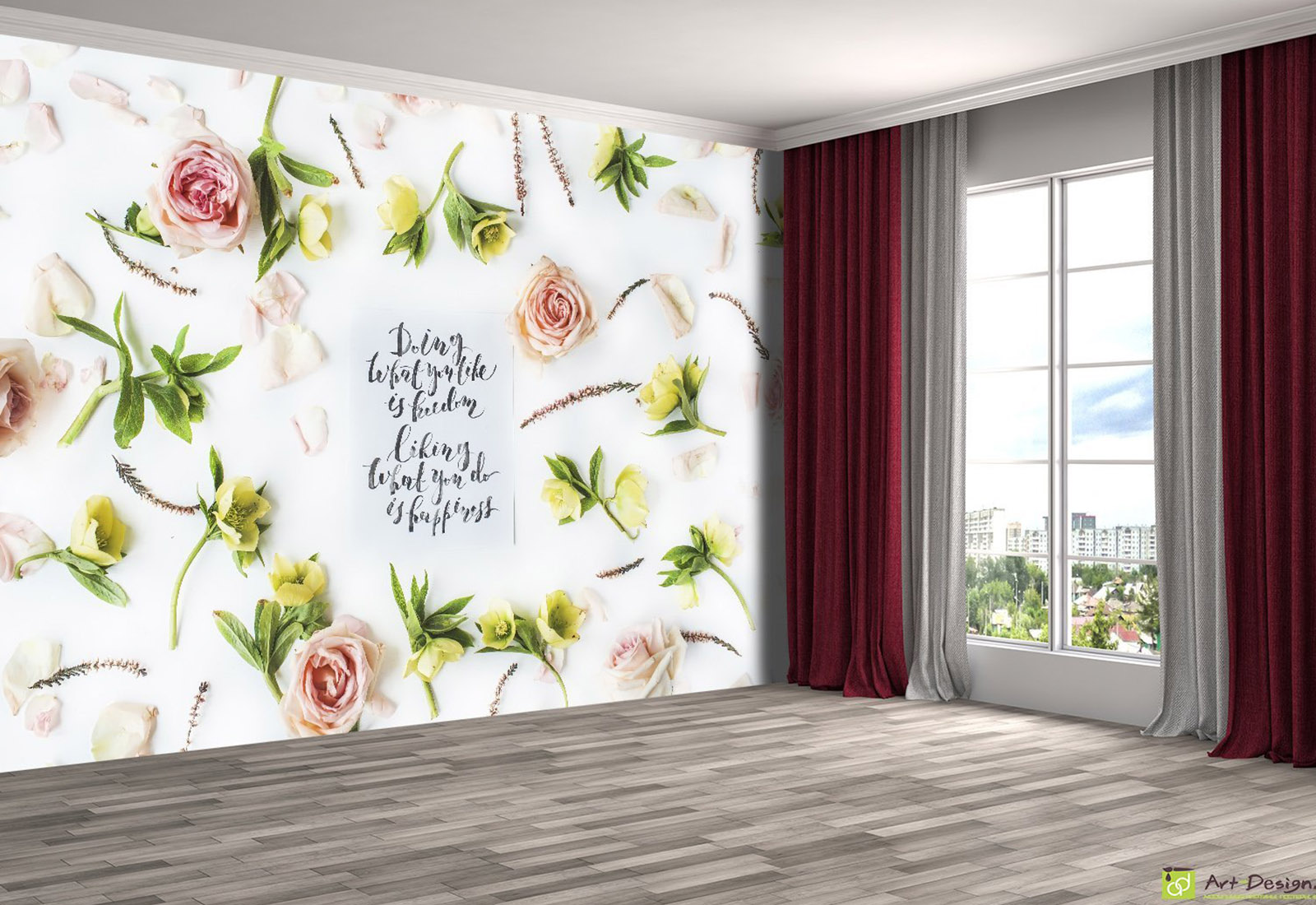 Фотообои на стену цветы - Цветочная композиция