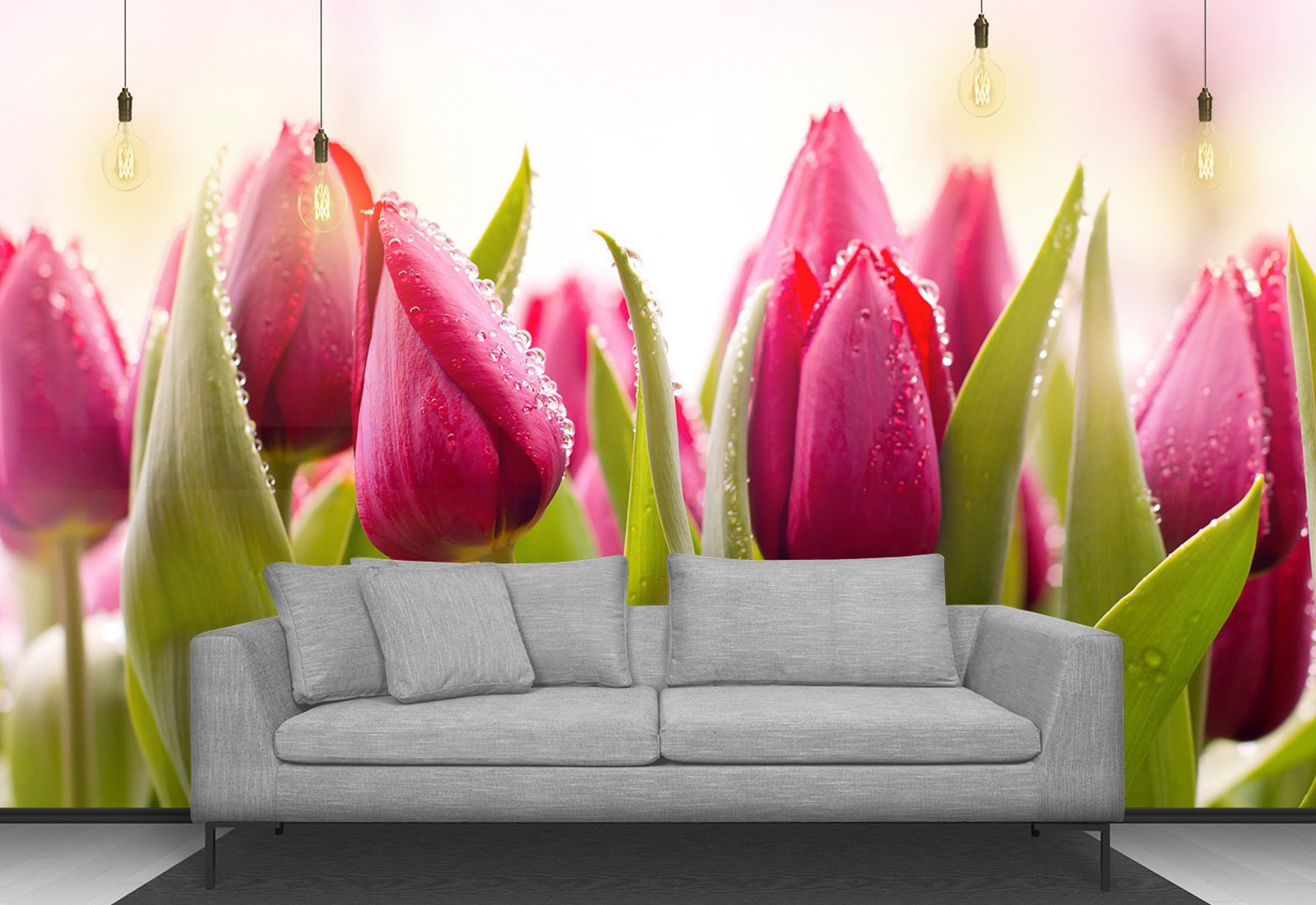 Fototapet Flori - Lalele roșii