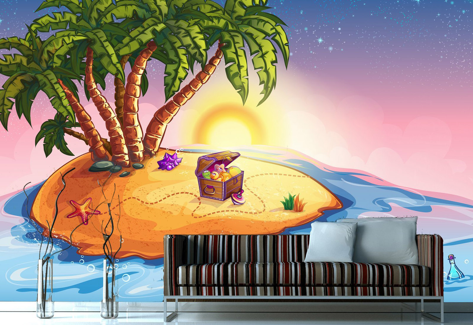 Fototapet - Marea, palmieri