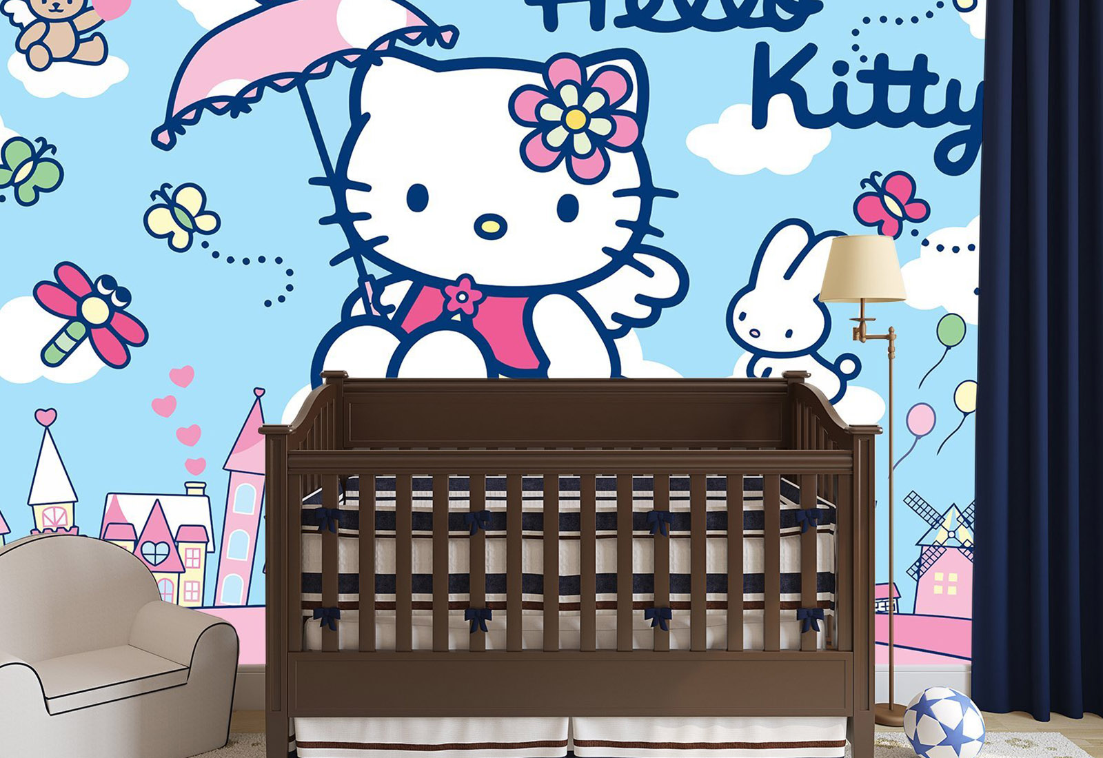 Фотообои детские - Hello Kitty