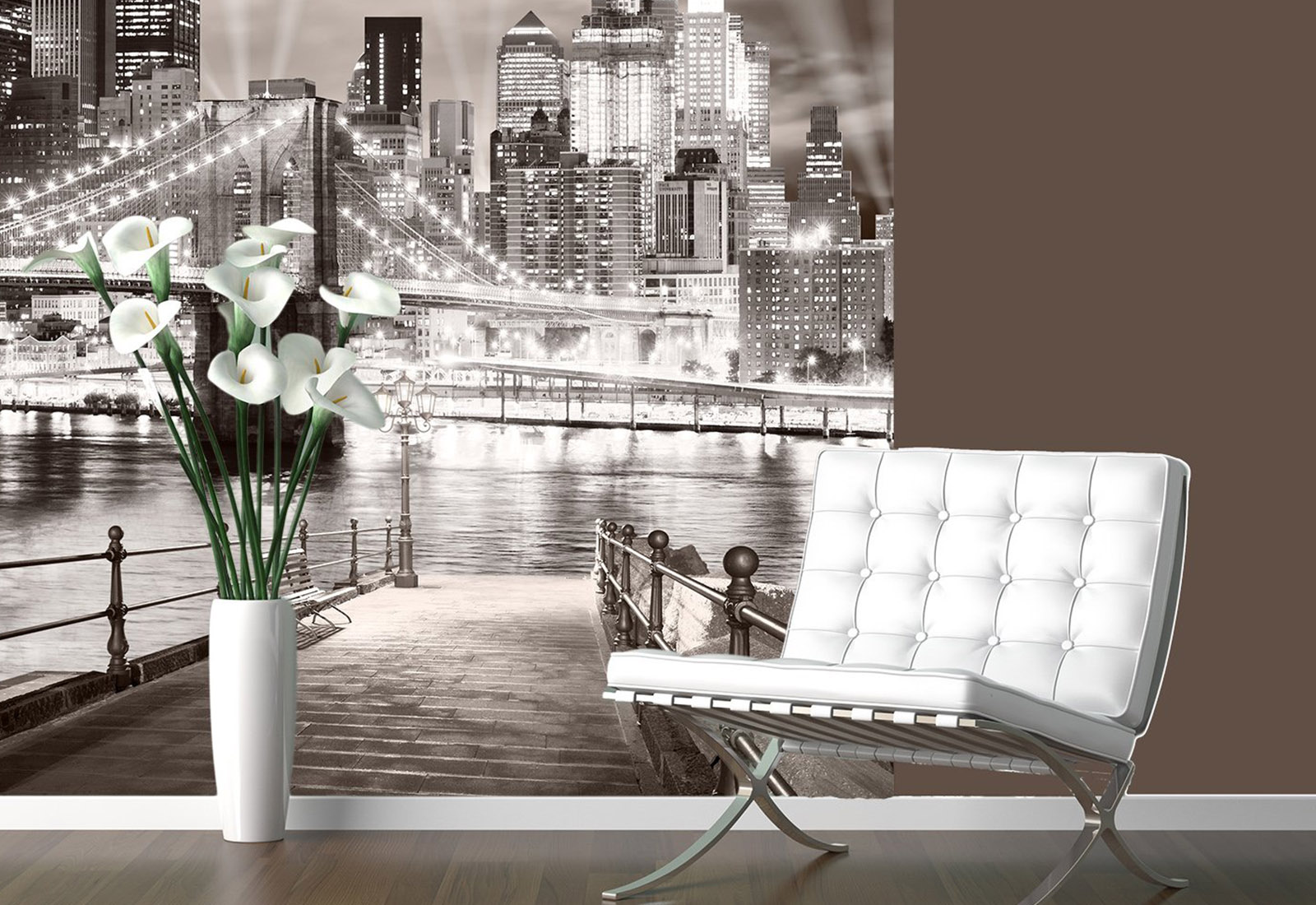 Fototapet Retro, Vintage  - Oraș de noapte