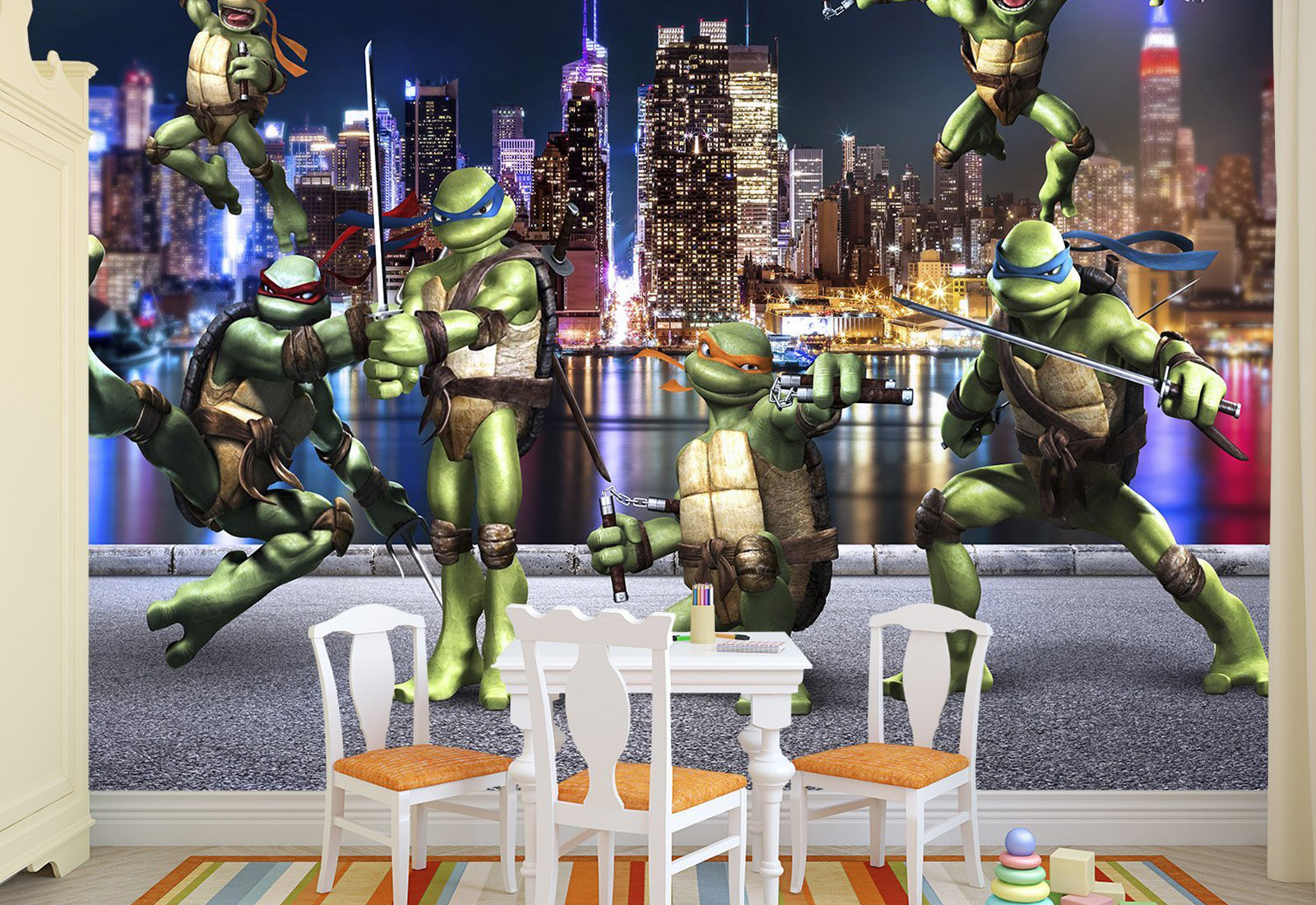 Fototapet pentru copii - Testoasele Ninja_2