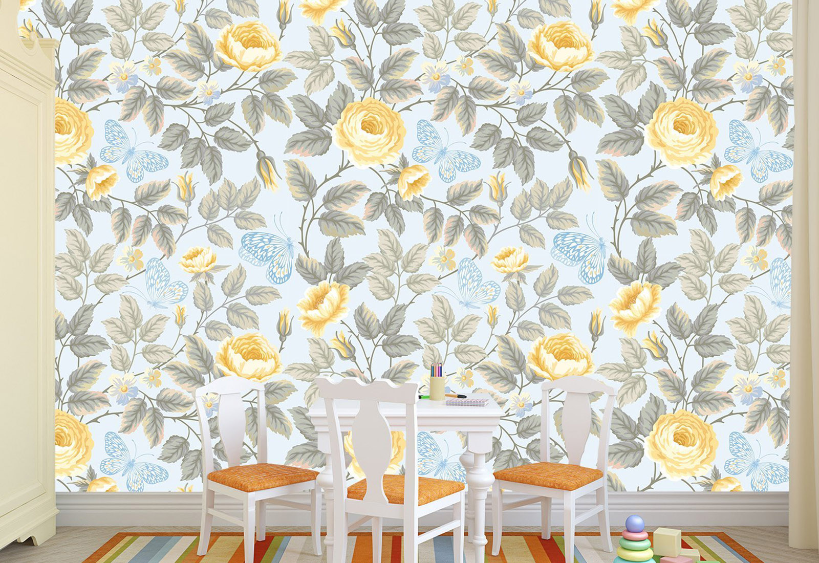 Фотообои винтаж - Цветы, Ретро обои_3