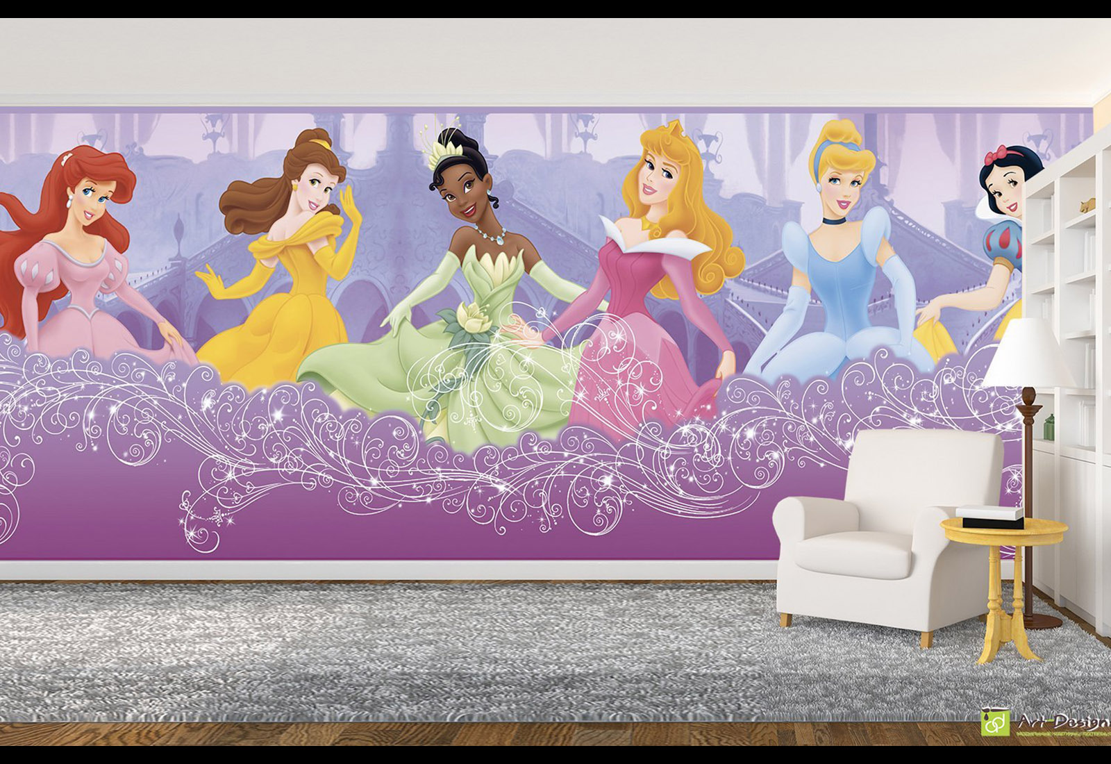 Fototapet pentru copii - Disney prințesa, panorama