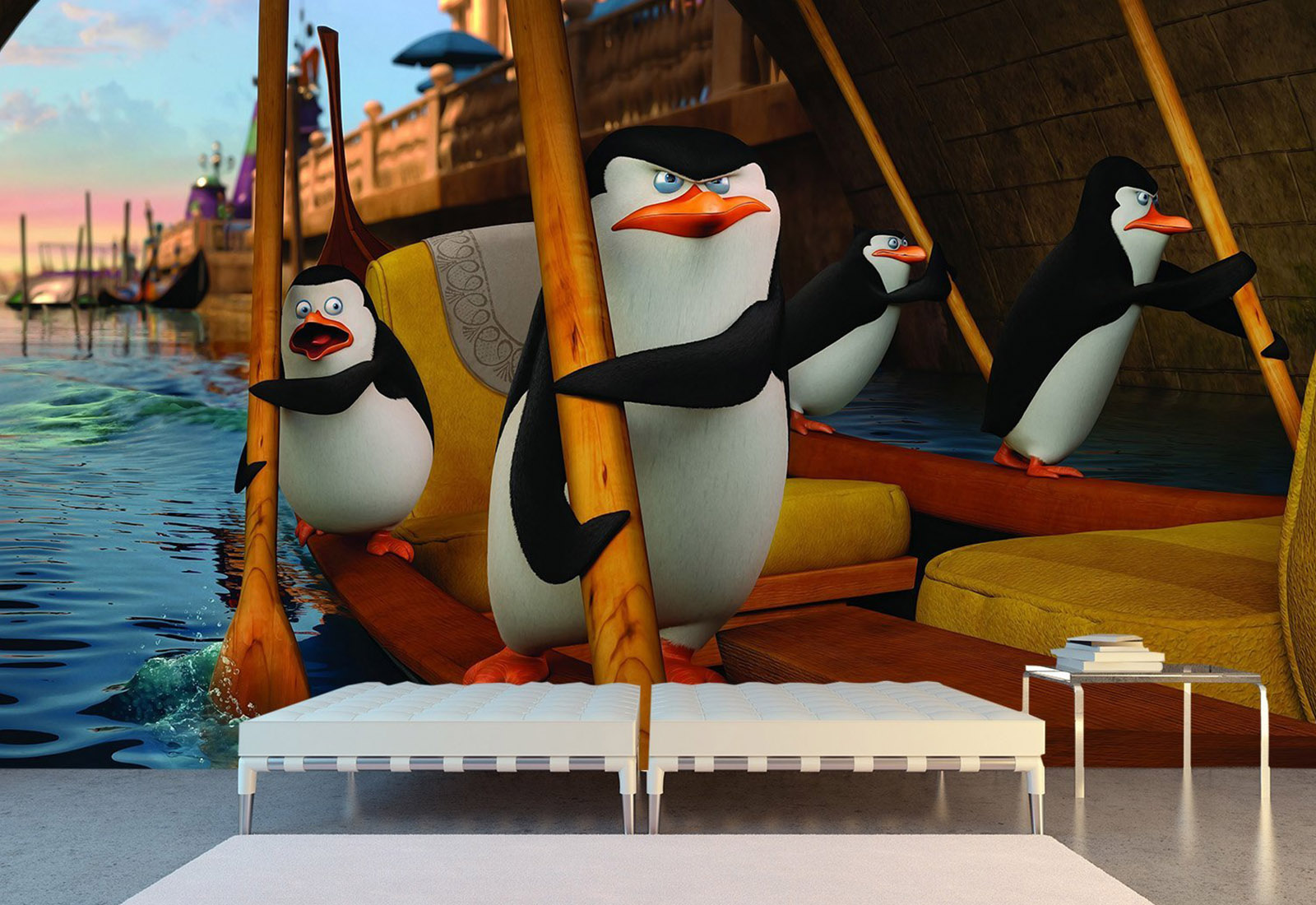 Фотообои детские - Пингвины Мадагаскара_2