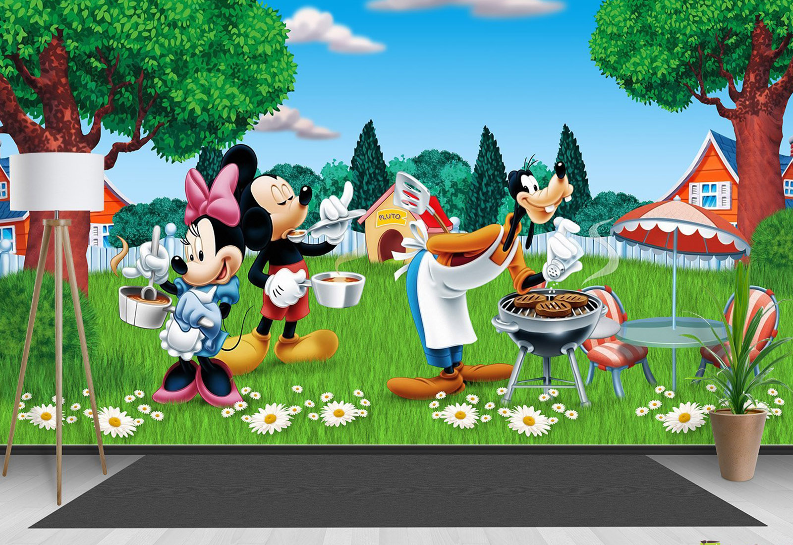 Fototapet pentru copii - Mikki Maus la picnic, Disney