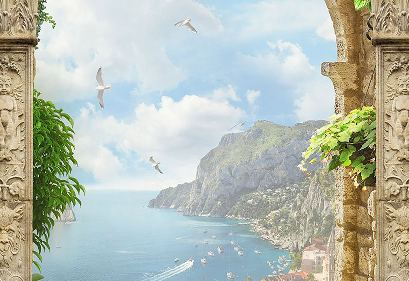 Fototapet Fresco - Privire de la balcon_5