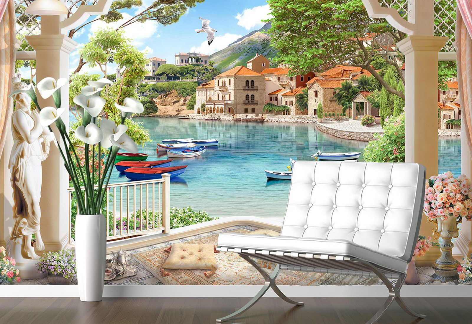 Fototapet Fresco - Privire de la balcon_7