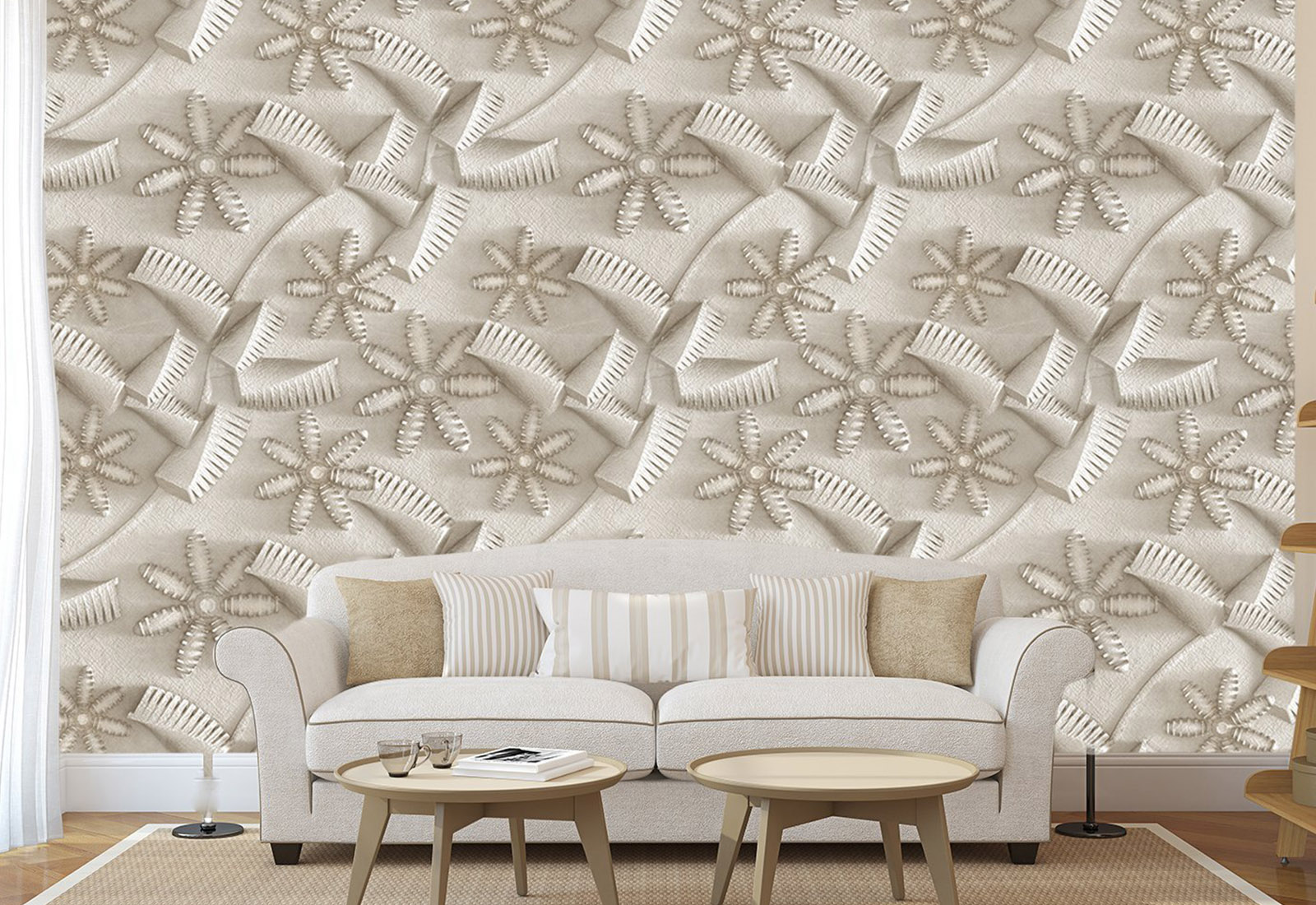 Фотообои с 3D эффектом - Цветы_3