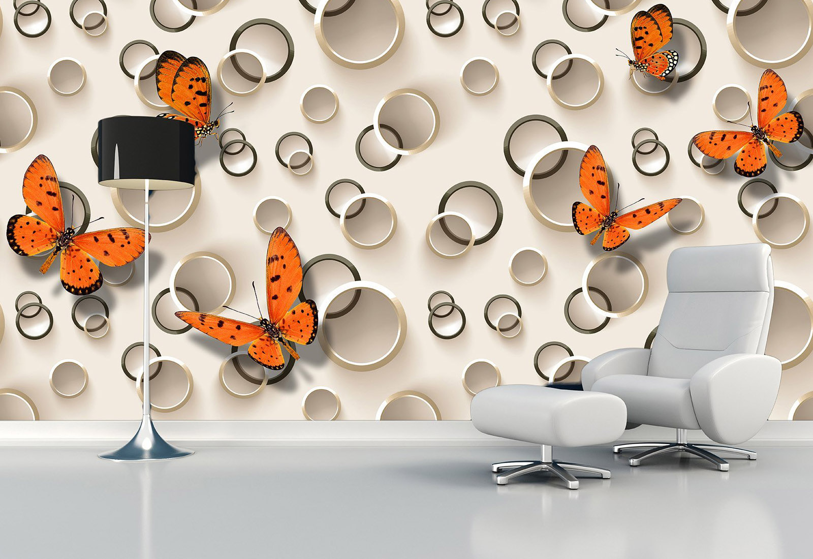 Фотообои с 3D эффектом - Кольца_3