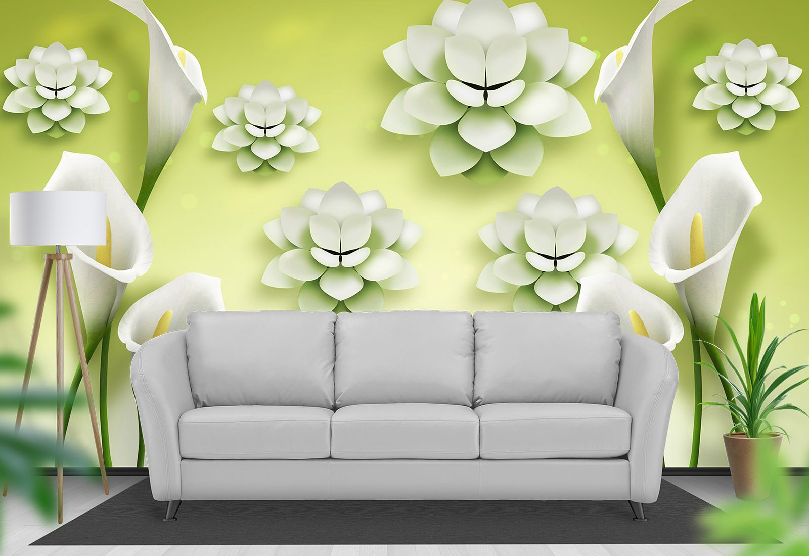 Фотообои с 3D эффектом - Каллы