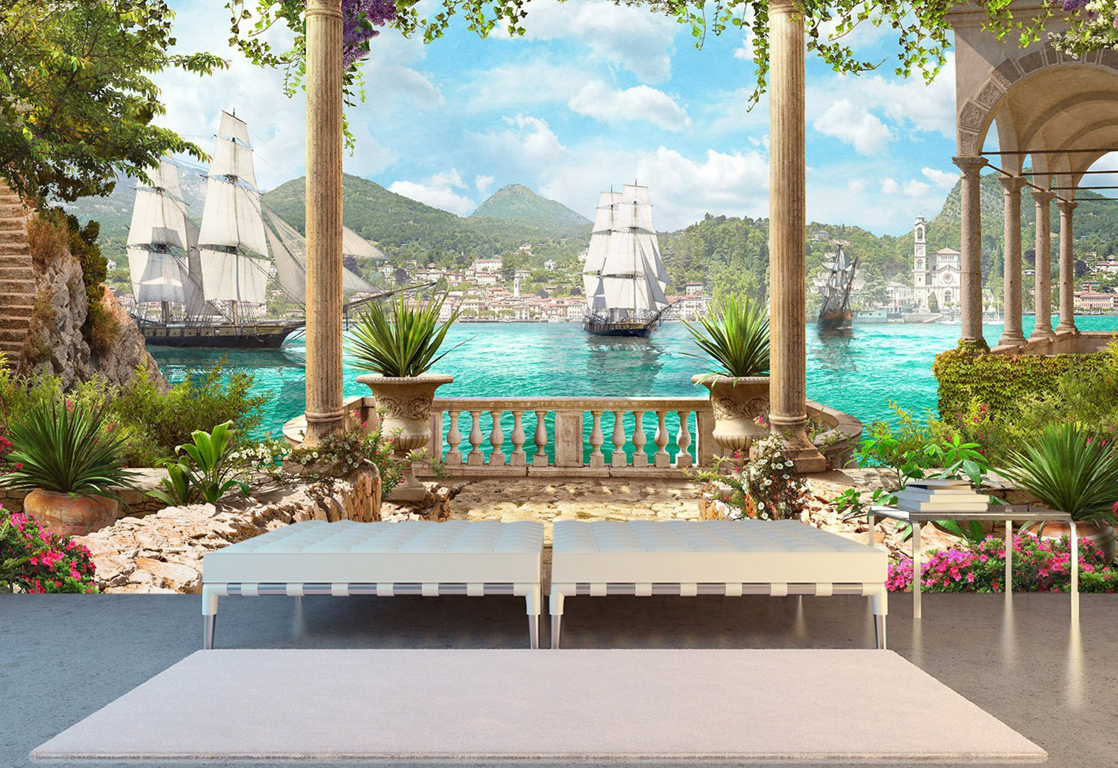 Fototapet Fresco - Navele pe mare