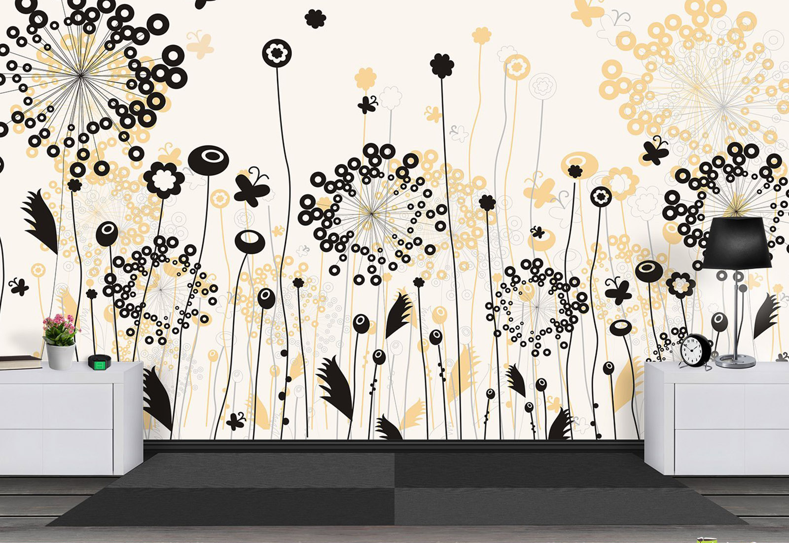 Фотообои Молдова, Кишинев - Цветочная абстракция