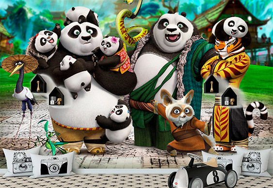 Фотообои детские - Кунг-фу Панда3