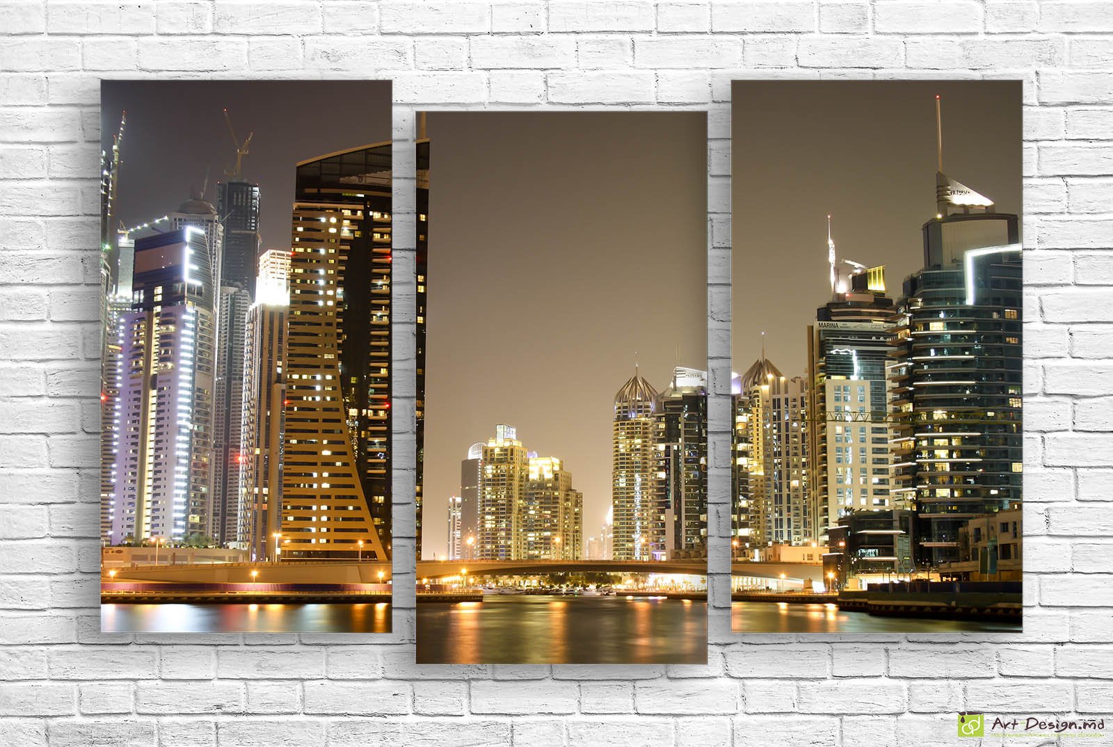 🌃 Tablou modular Dubai oraș de noapte