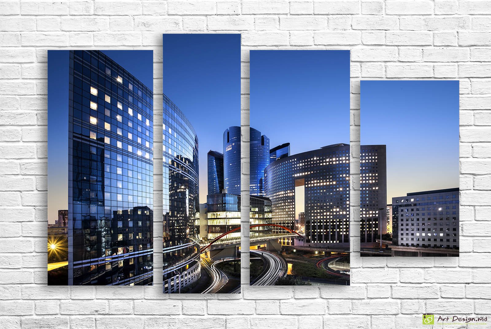 🏙️ Модульная картина Современный деловой район