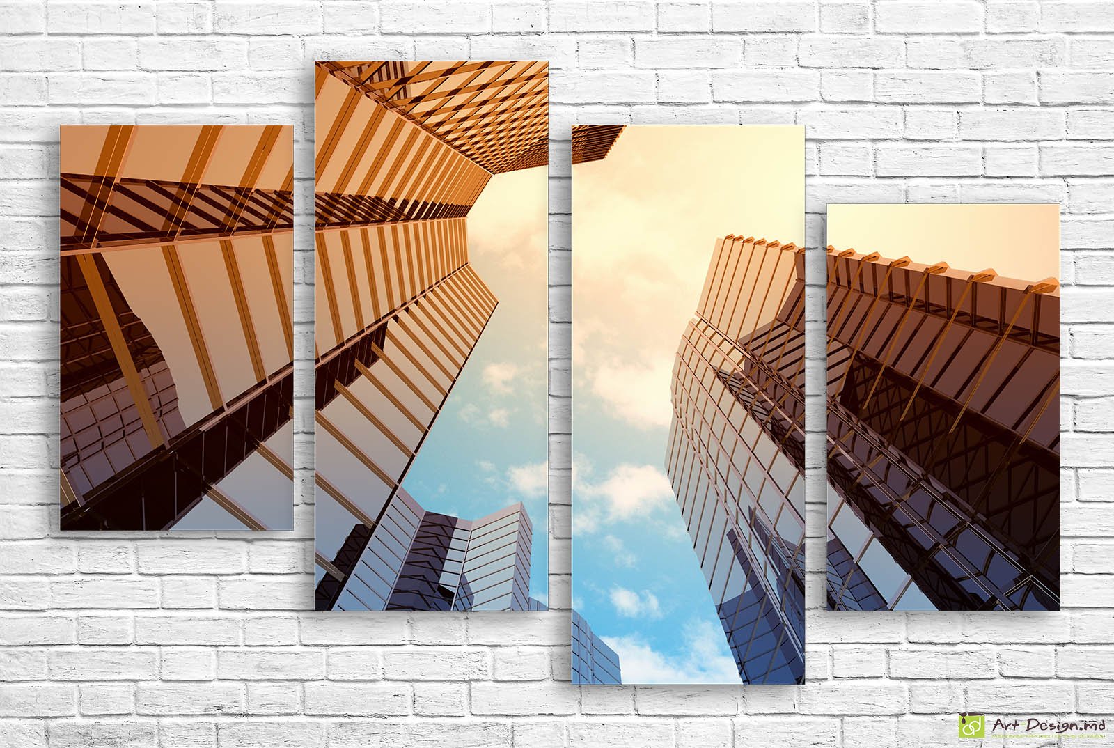 🏙️ Модульная картина Современные небоскрёбы