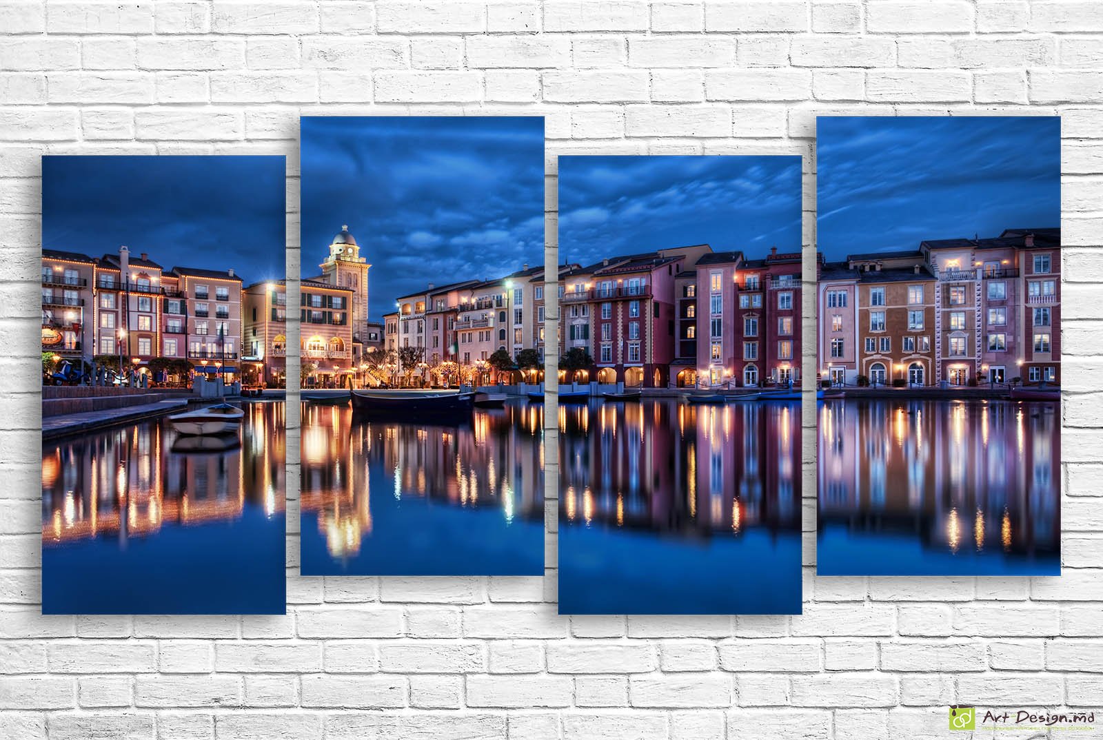 🌃 Модульная картина Вечерняя набережная