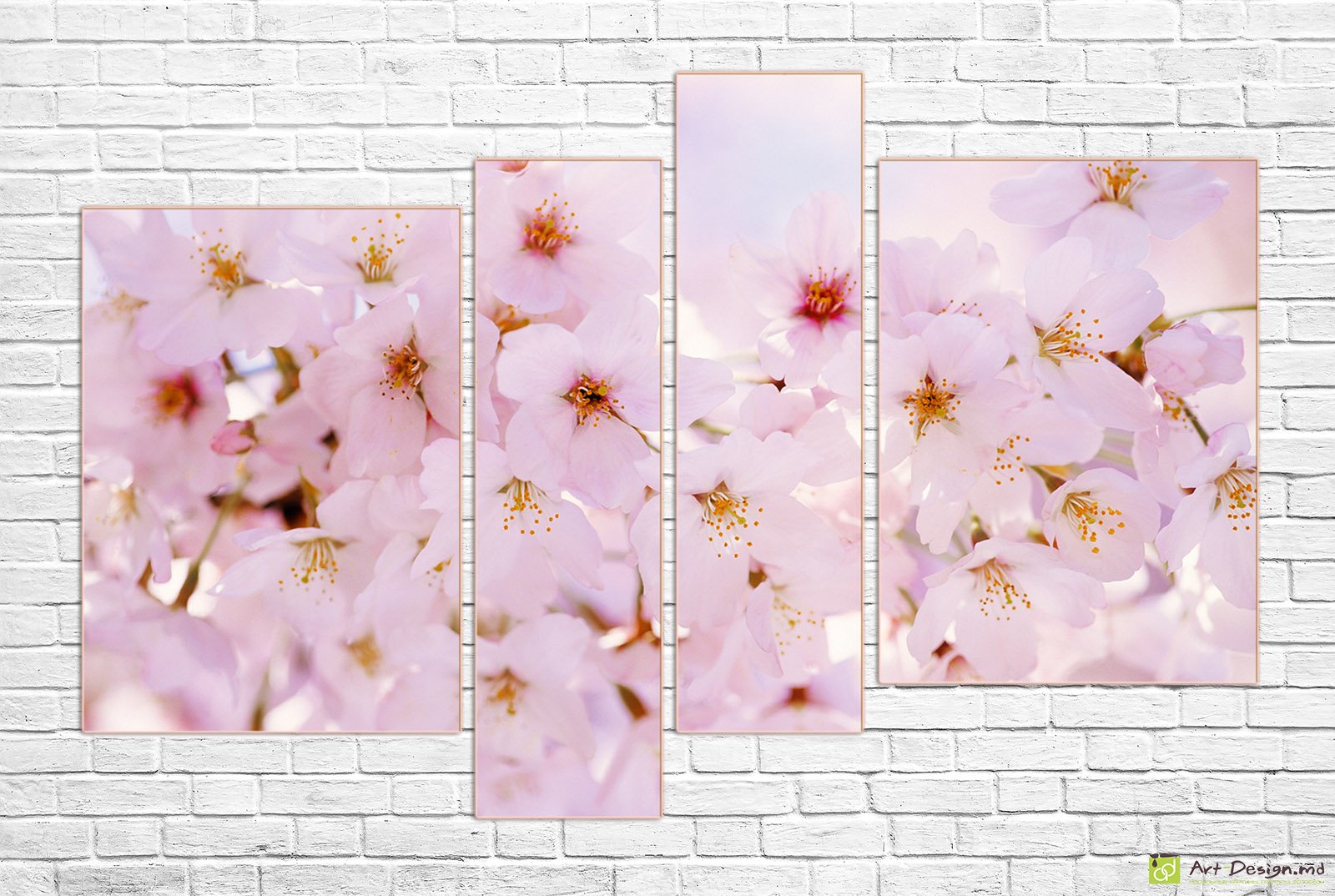 🌸 Модульная картина «Цветение сакуры» на холсте