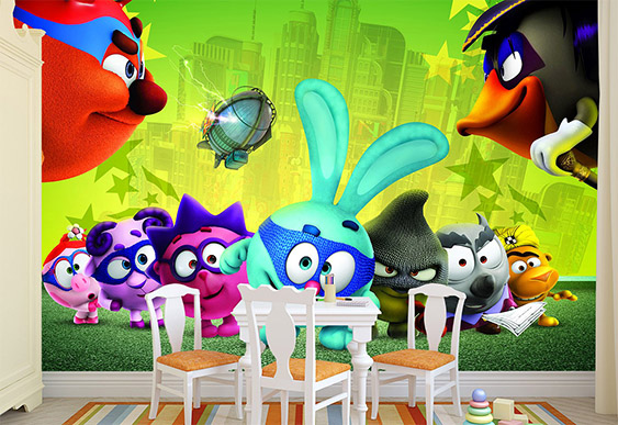 Fototapet pentru copii - Smeshariki, începutul