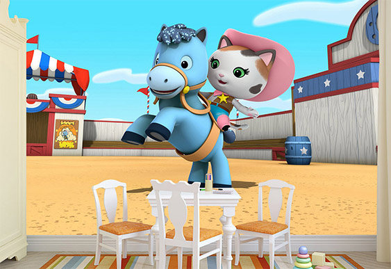 Fototapet pentru copii - Sheriff Kelly și Wild West