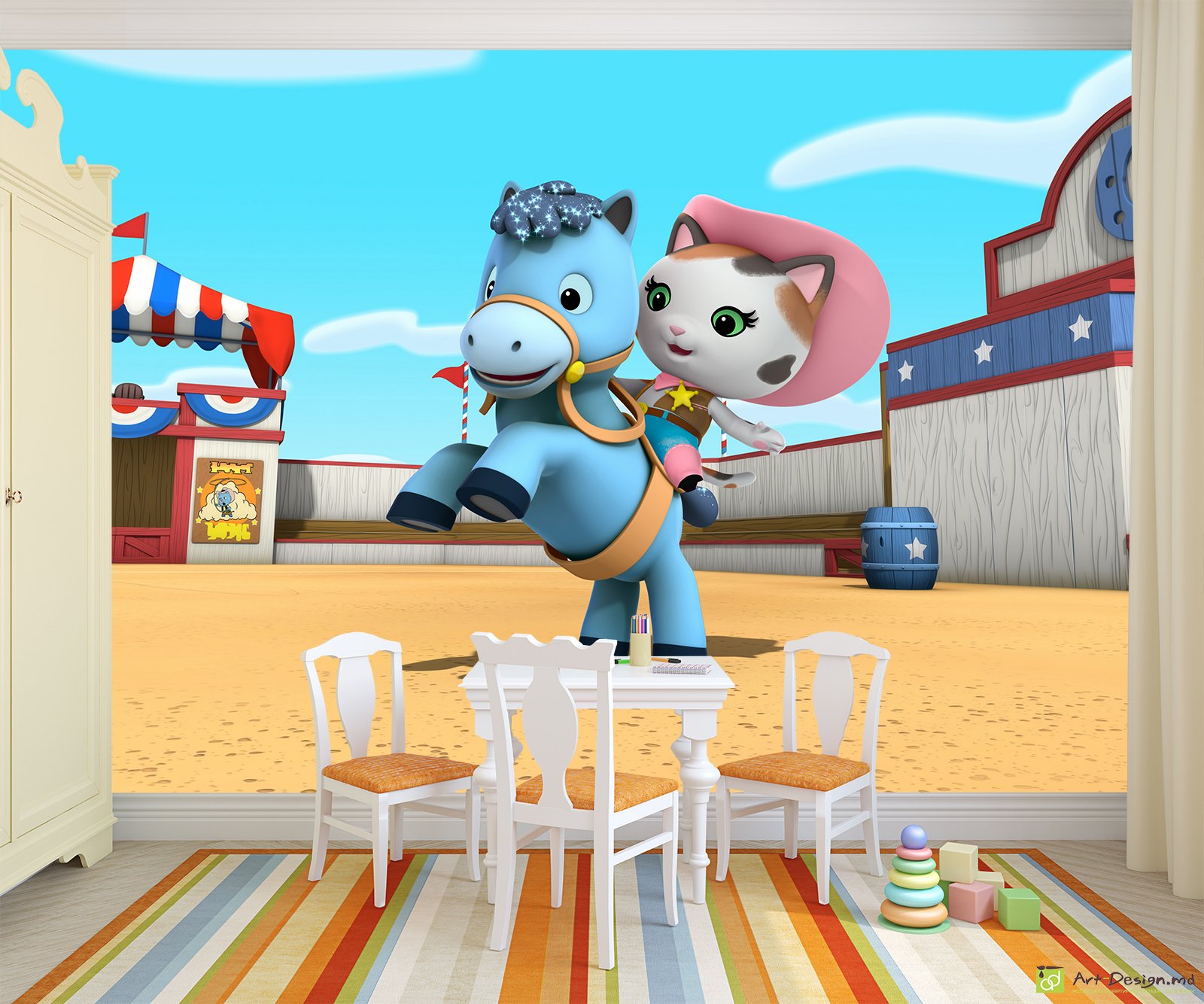 Fototapet pentru copii - Sheriff Kelly și Wild West