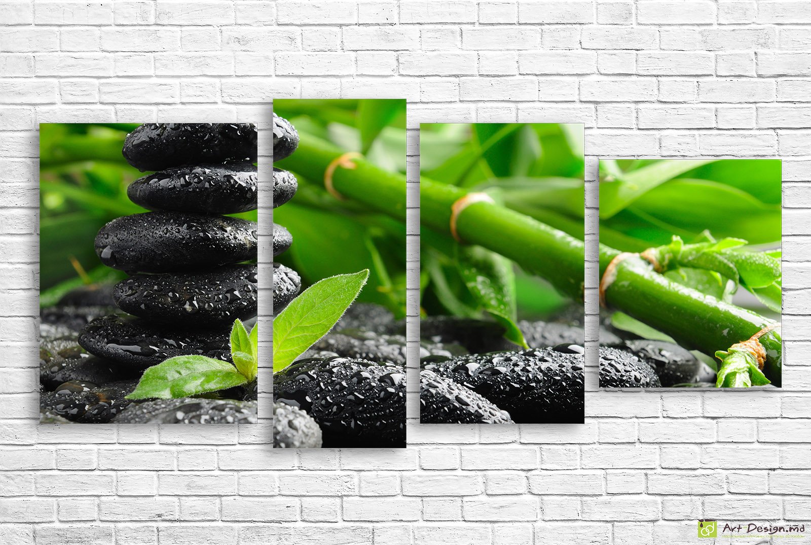 🪨 Модульная картина Камни и бамбук