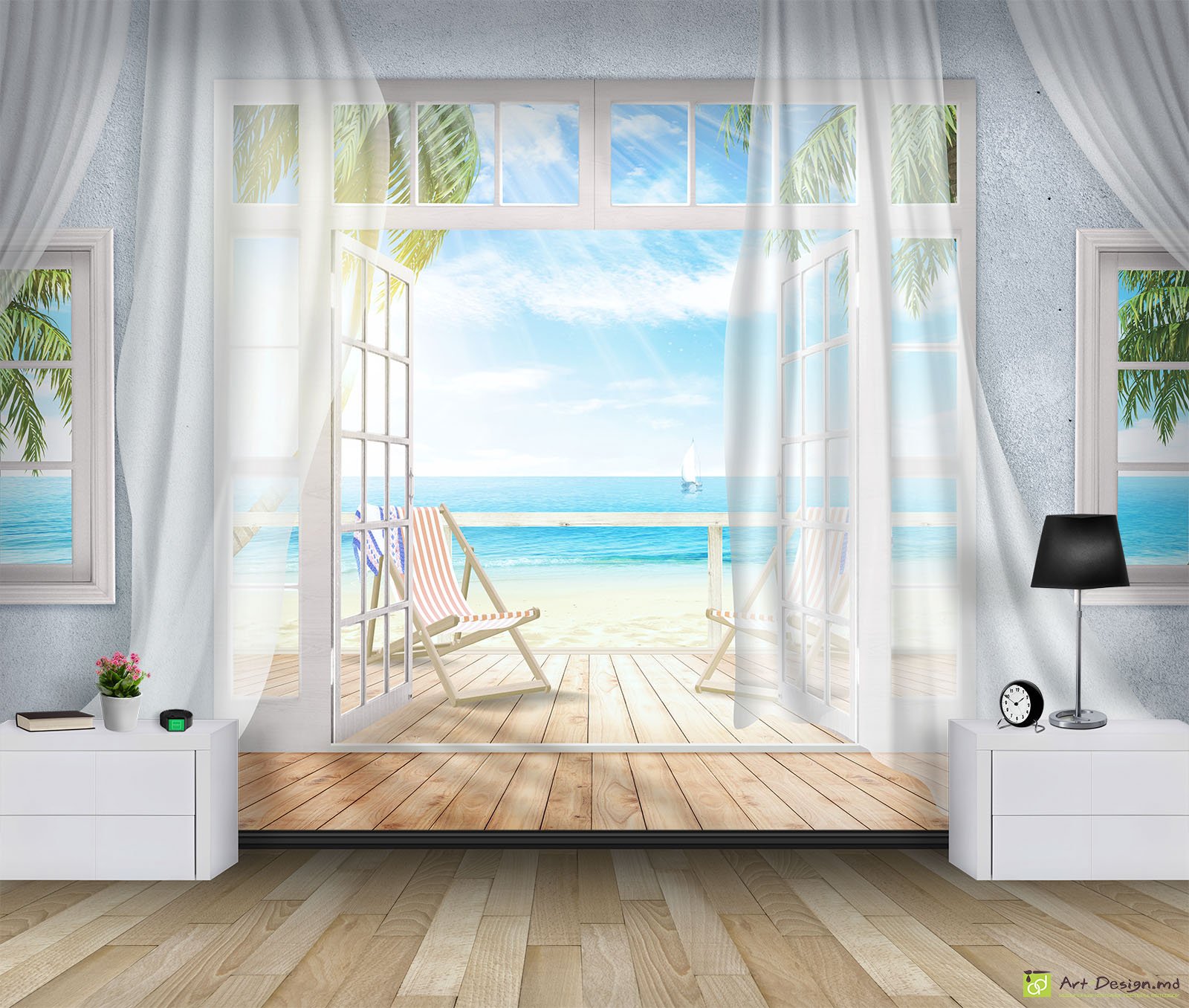 Fototapet la comandă - Vedere de la fereastra_2