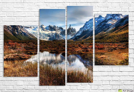 🏔 Tablou modular Lac montan